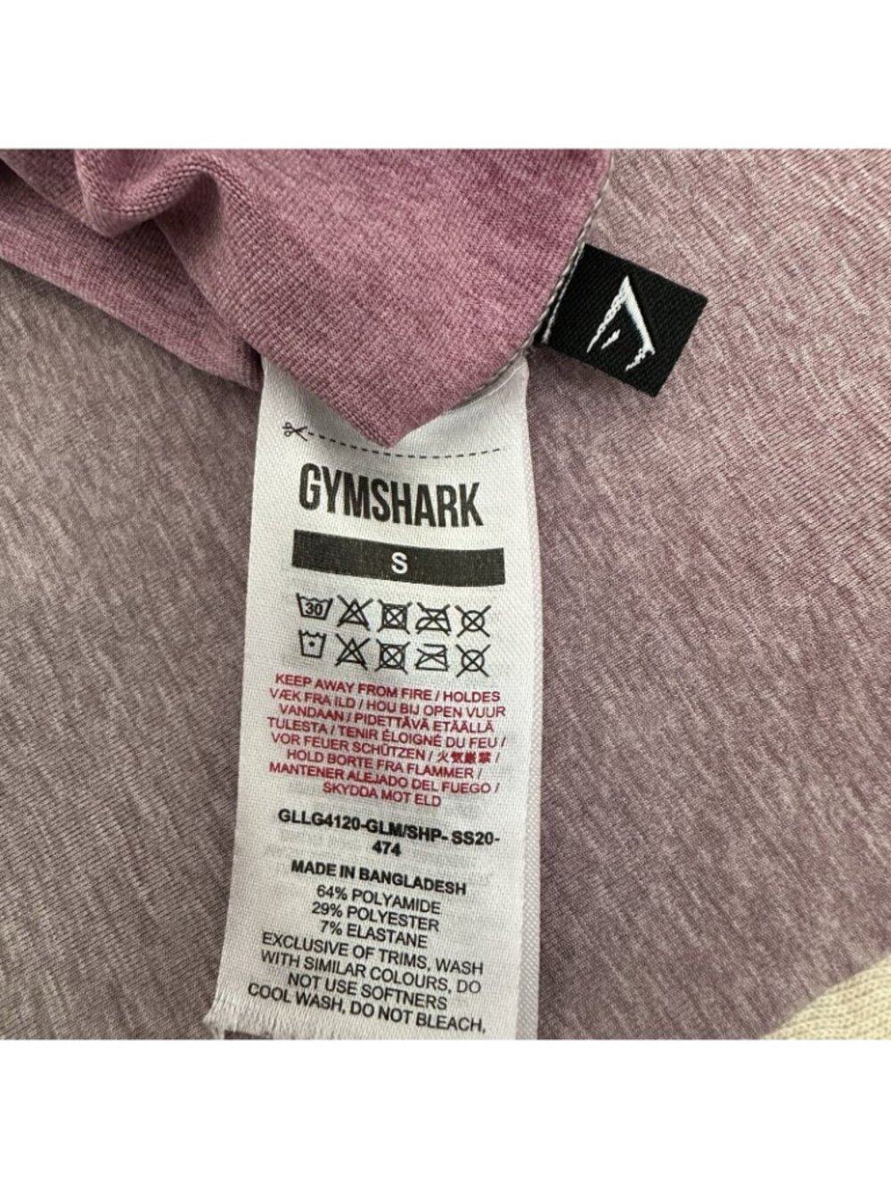 Gymshark Ombre Seamless Leggings Women’s Size S Gray Cropped Workout Gym - Picture 3 of 12